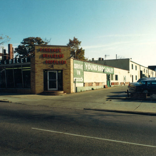 old photograph of young bros & daley storefront